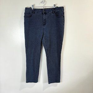 Chico's So Slimming Jeans Jacquard Size 2.5 / Large L / 14 Stretch Denim High